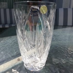 Hand Cut Crystal Vase